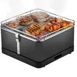 BBQ portable sans fumée avec batterie rechargeable